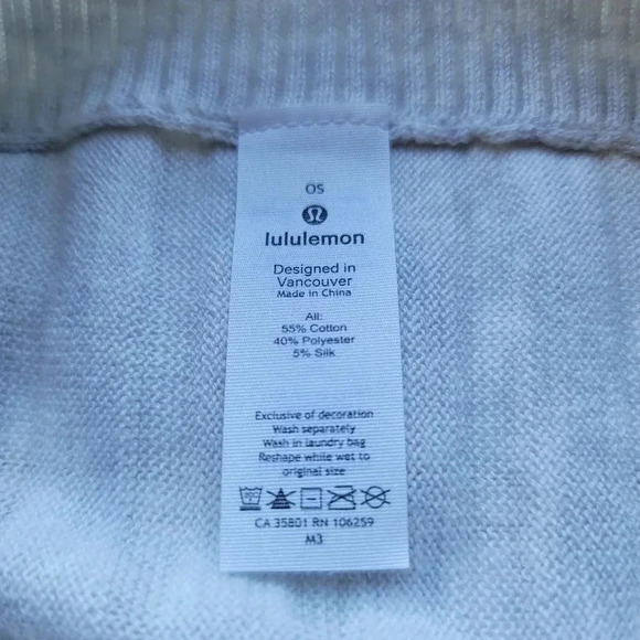 Lululemon Forward Flow Poncho  Heathered Core Ultra Light Grey  OS - Picture 6 of 15
